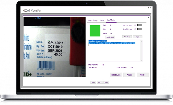 OCR Barcode Vision Application